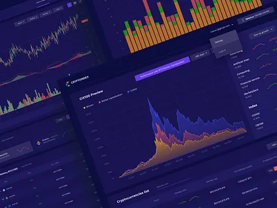 Dashboard for Cryptoindex — AI-based analytical platform ai analitycs bitcoin blockchain chart crypto dashboad design finance grid index interface order platform portfolio startup trade trading ui ux