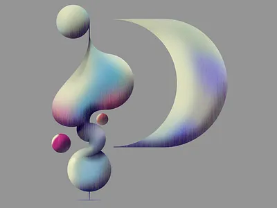 P for 36 Days of Type abstract boutique branding bubble circles color colors creation design for fun icon illustration letter lettering logo organic poster shape typography vector