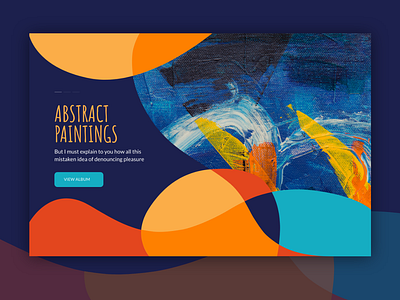 Abstract Theme design flat illustration typography vector web website