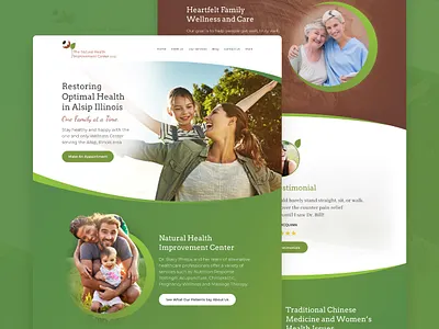Natural Health Alsip design flat typography ui web website