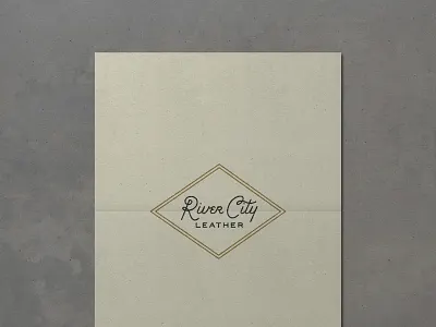 Nº 023 | Jessie Jay Design For River City Leather antique badge branding design heritage identity lockup logo philadelphia retro sans serif script seal signpainting timeless typography vector vintage
