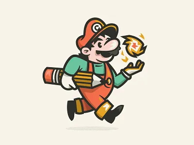 Creative Plumber artist character designer illustration mario mascot nintendo super videogame