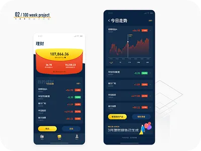 the 2nd week design of 100 week project app design finacial