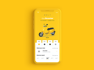 Bolt Ui app creative grapicdesign mobile ui ux