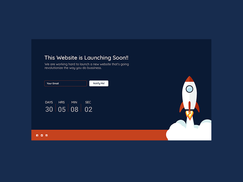 Coming Soon Page Concept design ui ui deisgn