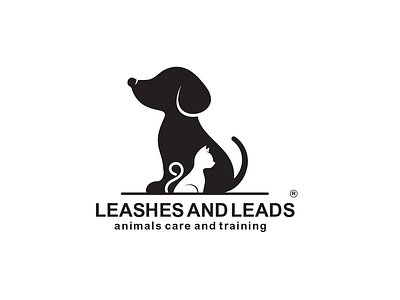 negative space dog and cat Logo animals logo app black and white logo branding cat cat logo creative cute animal dog art dog logo flat golden ration grid logo iconic logo illustration inspiration logo negative space simbol trend 2019
