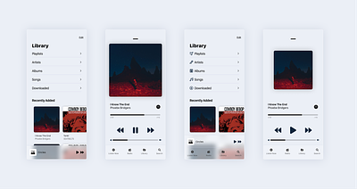 Apple Music App: A Study app design apple apple music design figma music music app product design ui ux