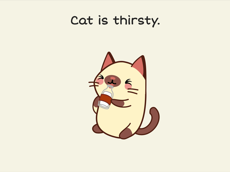 17- Day Seventeen animation cat cute english illustration