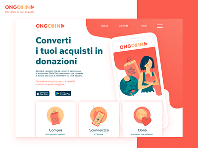 ONGcoin app art brand branding design flat graphic design icon identity illustration illustrator ios lettering logo mobile type typography ui ux vector
