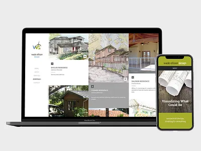 Responsive web for Wade Ellison Design brand css 3 html 5 responsive design visual design web design