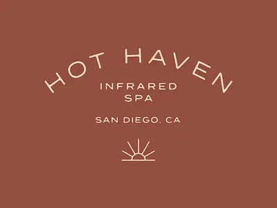 Hot Haven brand branding design illustration logo mark type typography vector