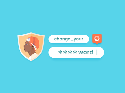 Change your password illustration web