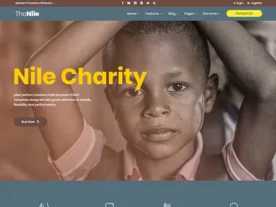TheNile - Multipurpose HTML Template agency bootstrap bootstrap4 business corporate modern multipurpose onepage parallax particles background portfolio responsive video background