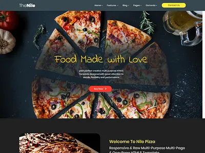 TheNile – Multipurpose HTML Template agency bootstrap bootstrap4 business corporate modern multipurpose onepage parallax particles background portfolio responsive video background