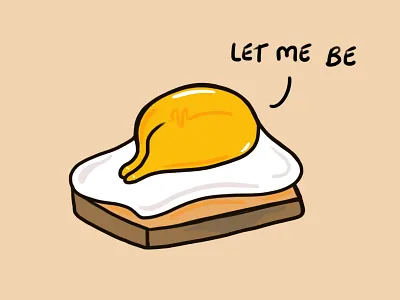 Gudetama - The Lazy Egg egg gudetama illustration inspiration ipadpro lazy procreate yellow