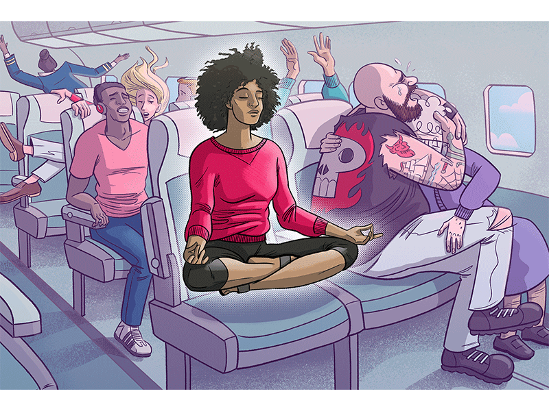 Plane Phobias airplane flying turbulence zen