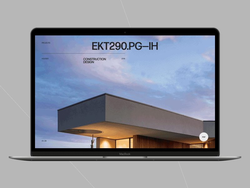 CTMK animation desktop minimal motion principle typography ui ux web website