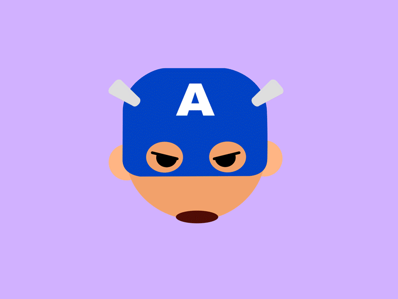 Avengers 2d adobe ilustrator after affects after effects animation animation art character clean color design drawing flat gif graphic design illustration minimal motion motion design vector