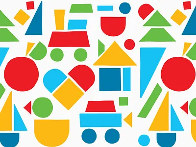 Youthful Pattern bright color bright colors building blocks children children childcare diversity fun illustrations pattern patterns shapes youth youthful