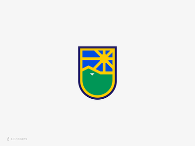 Ibituruna Clube De Futebol badge brand brazil design football governador valadares icon identity illustration logo logotype lucas braga mark minas gerais minimal rio doce shield soccer symbol