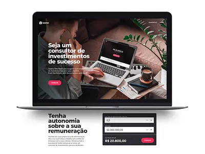 Warren B2B - Landing page design finance app finance business homepage homepage design interface interface design investment investments landing page landing page concept landing page design layout page design site ui web design user experience ux ux ui web design