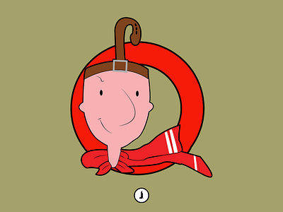 "Q" Quail Man | 36 Days of Type 36 days of type adobe illustrator adobe photoshop q quailman typography