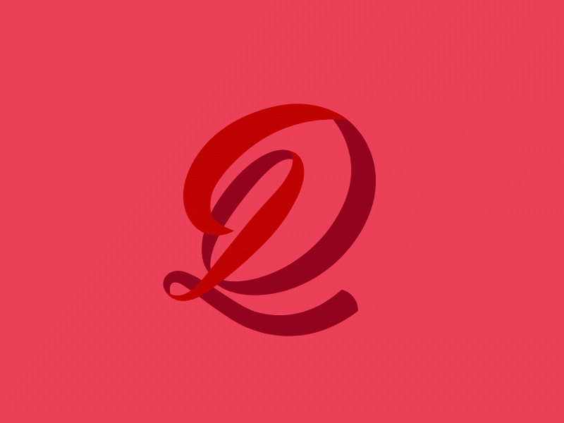 Q 36daysoftype after effects animation design flat illustration movie sketch typography vector