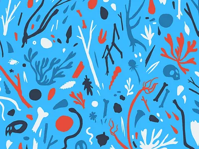 Flotsam vector sketch cryptozoology design flotsam nature pattern patterns repeating pattern surface pattern wallpaper