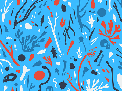 Flotsam vector sketch cryptozoology design flotsam nature pattern patterns repeating pattern surface pattern wallpaper