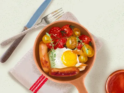 Food ui 插图 设计