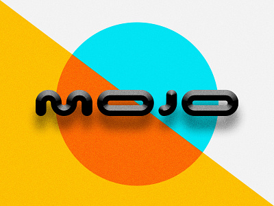 Mojo beveled branding design experimental geometric geometry logo typography vector