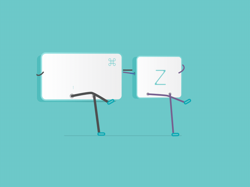 CMD + Z after effects animation character clean dance design motion design motion graphics undo vector
