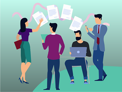 Project Management design illustration project management ui ux vector