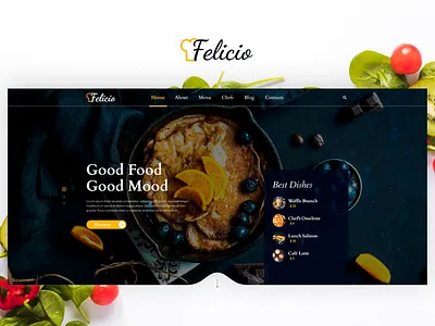 Felicio Project - Food & Restaurant Theme bistro cafe chef cooking dinner food food delivery lunch menu pizza restaurant vegan