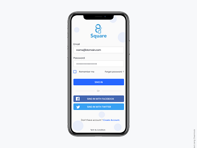 Login Screen-Minimal / Clean / Simple app login page login box login page login screen
