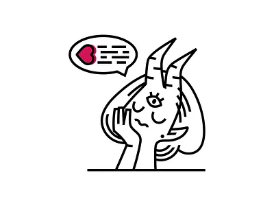 Aether Arts heart horns icon illustration mystic vector vegadesign