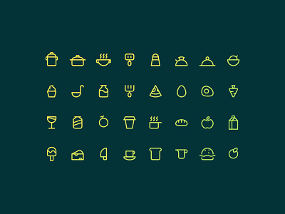 Food And Kitchen icons food icon icon design iconography illustration kitchen