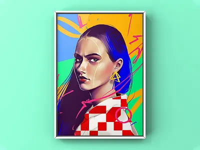 Fearless album art artwork drawing face girl girl illustration hair illustration portrait sexy