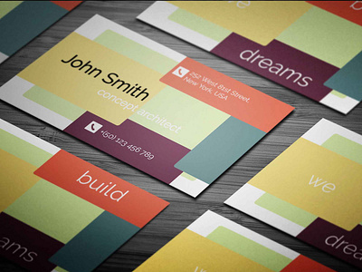 Concept Architect PSD Business Card template branding business card business card psd design photoshop psd psd design psd template template