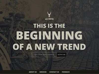 La Veta Home Newsletter logo ui ux web website