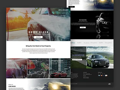 Home Page 2019 black car car wash concept creative modern sky ui ux