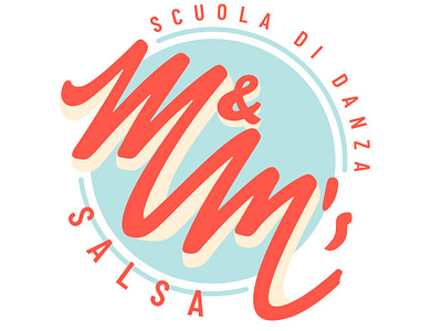 Logo and logo animation for M&M Salsa dance school branding graphic design illustration logo logo animation logo design typography