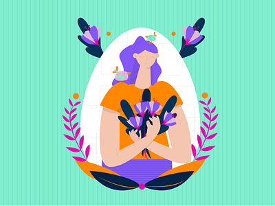 easter I bird easter happy illustration spring