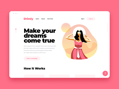 Landing Mockup 2d branding clean design flat illustration landing landing page logo minimal red simple ui ux vector web web design website