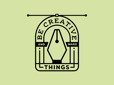 Be Creative 4/4 adobe illustrator badge badge design badge logo black and white branding creative south design flat graphic design icons illustration line logotype pen tool quotes shape typography vector
