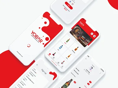 Yobar App app ui ux