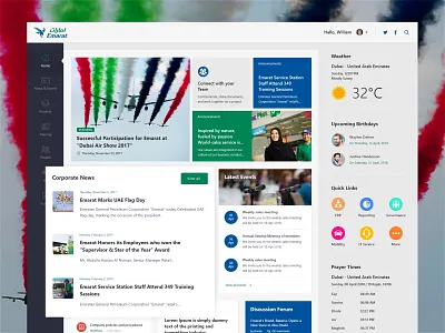 Intranet Home Page clean color concept dailyui design home icon intranet intranet design logo minimal photoshop sharepoint sharepoint design simple typography ui ux web web design