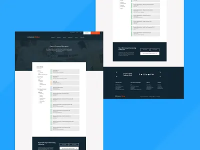 Programs/Degrees Page design higher education web design website website design wordpress