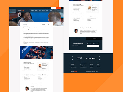 Programs/Degree Interior Page adobe xd design design system higher education typography uxui web design website website design wordpress