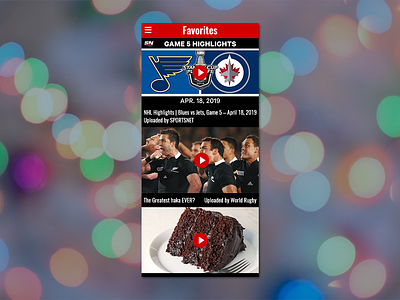 Daily UI #044 Video Favorites 044 44 bookmarks dailyui favorite favorites playlist playlists video